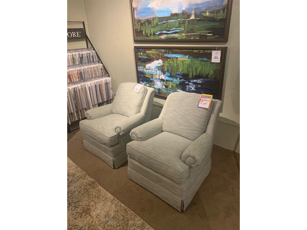 Smith Brothers SWIVEL GLIDER CHAIR WITH SKIRT. Furniture Living Room Chairs